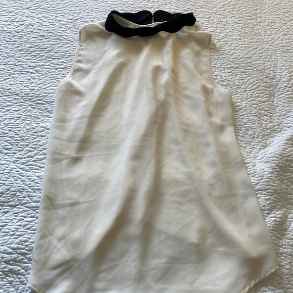 Sheer sleeveless button-down blouse - Picture 2 of 5